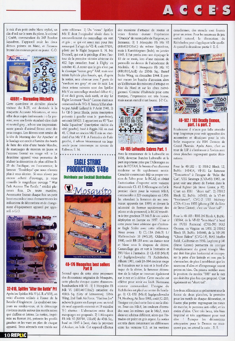 Replic 163 - Breguet Atlantic, Etendard IV, Ki-84 Hayate